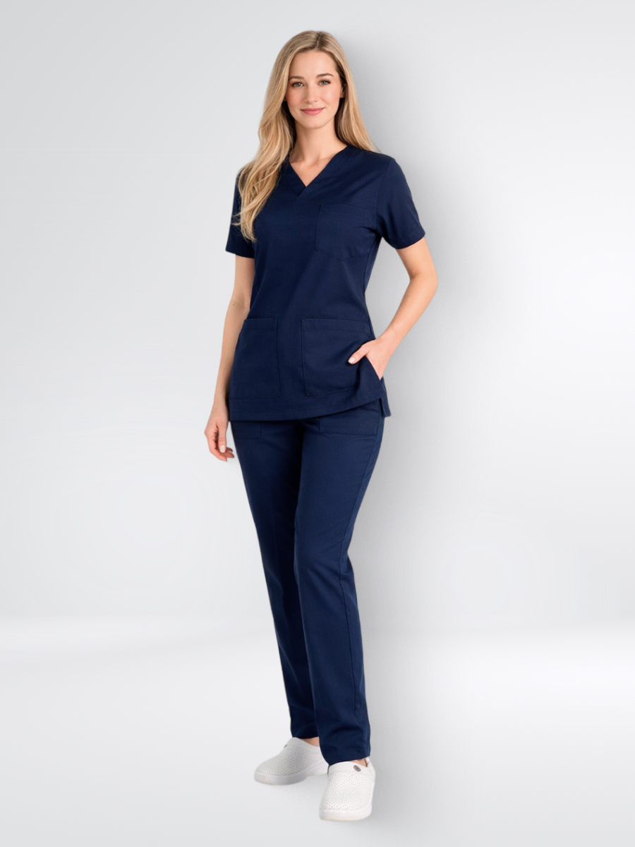 Костюм Yeni Lycra V Yaka Темно синий (Lazivert) XXL